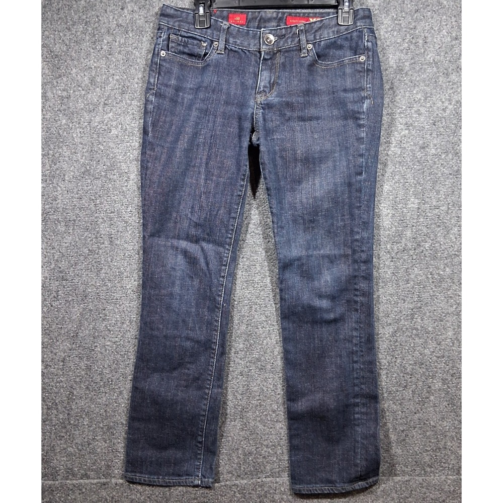 X2 Quality Denim Womens Skinny Jeans Dark Wash Blue Size 6s Stretch Cotton Blend